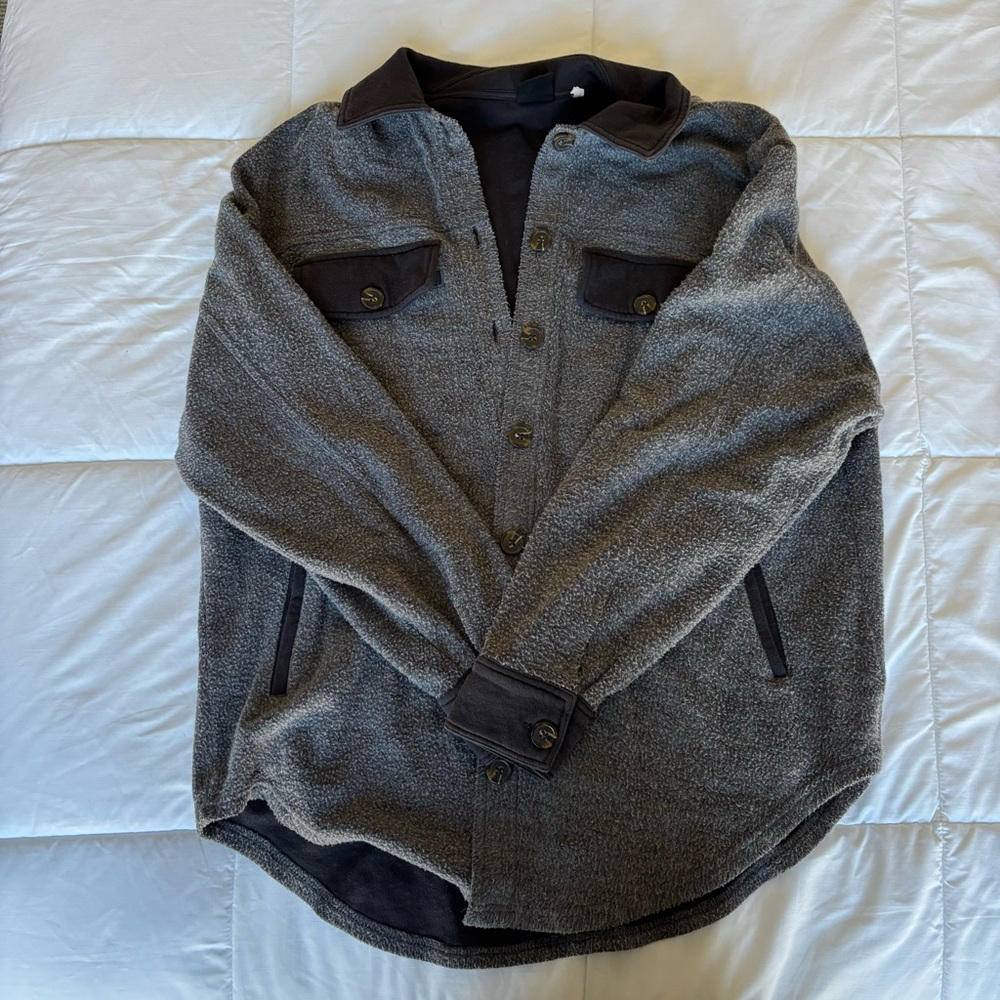 Navy shirt jacket